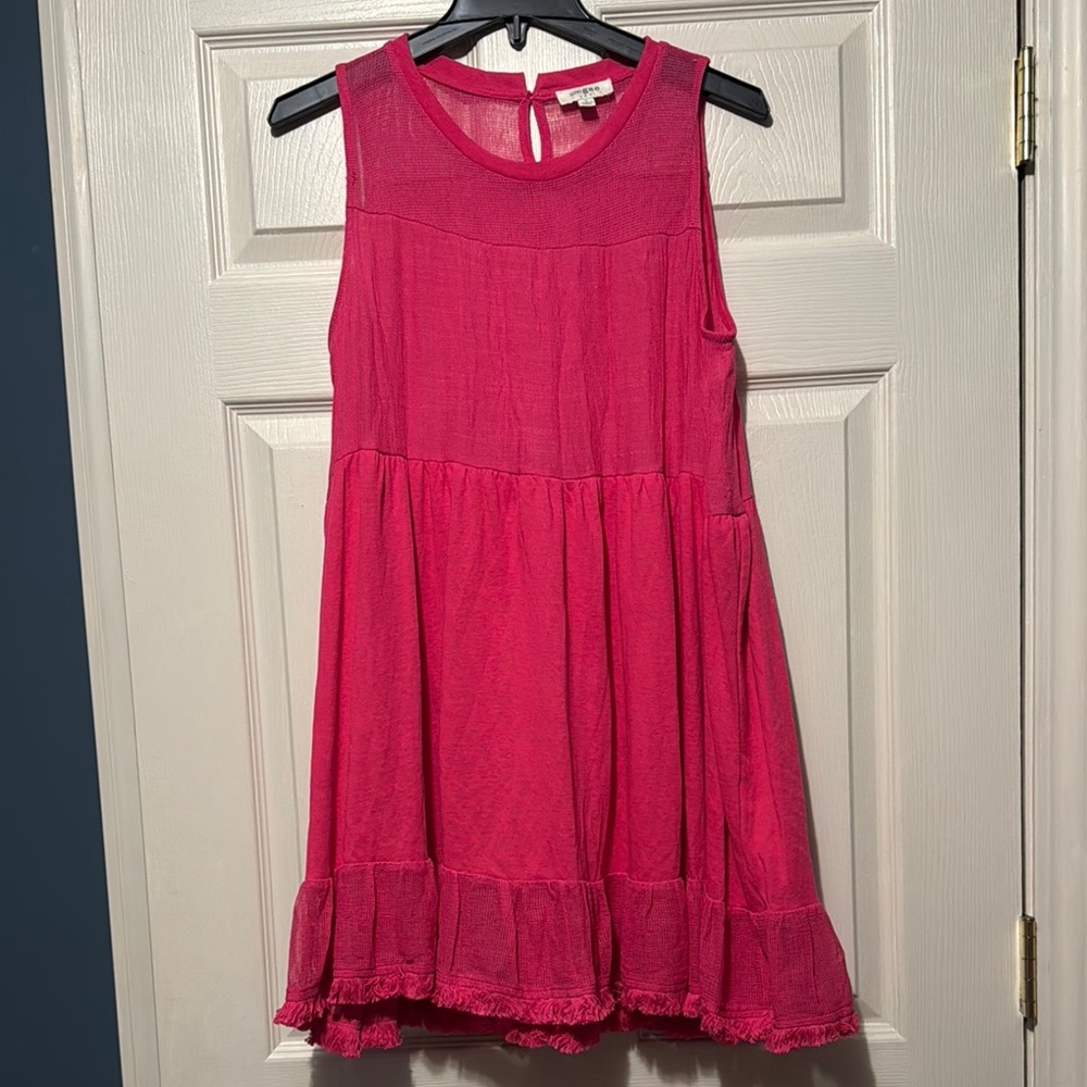 Charming Pink Sleeveless Dress